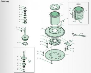 Saphir podpěrný talíř 