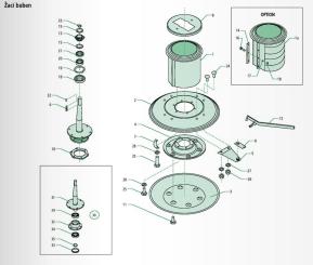 Saphir kotouč bubnu 