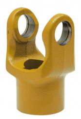 Nábojová vidlice s dírou pro šroub a drážkou pro lícované pero 