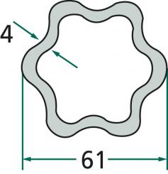 Profilová trubka potažená 
