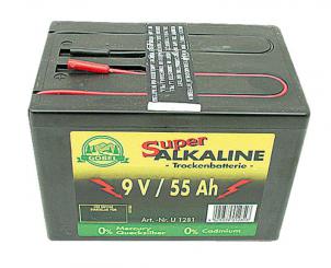 Alkalická baterie 9V/55Ah 