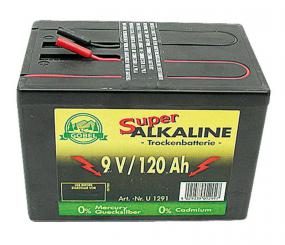 Alkalická baterie 9V/120Ah 