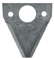 Čepel kosy žací lišty Fortschritt-nahoře ozubená, dole zapuštěná 